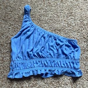 Pacsun Me to We Blue One Shoulder Top